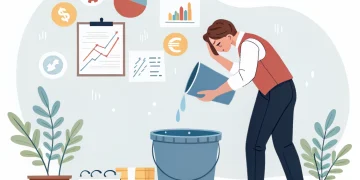 Pouring Water Into a Leaking Bucket